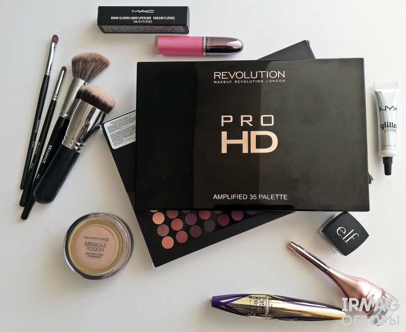 Палетка теней Makeup Revolution Pro HD Palette Matte Amplified 35 Dynamic
