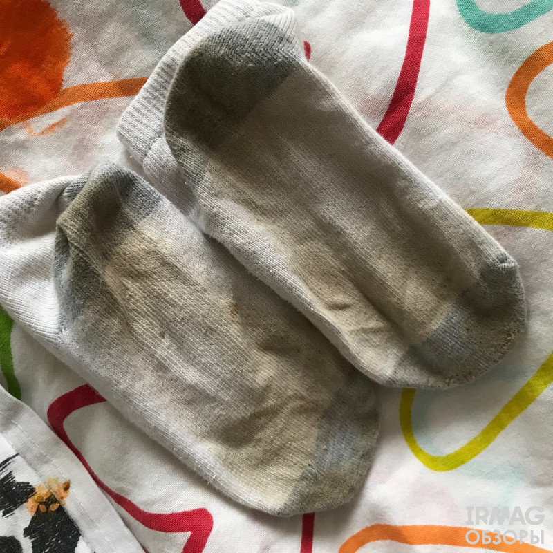 Носки сына после прогулок в сандалях
