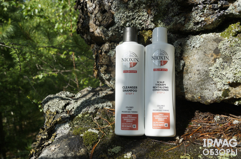 обзор на шампунь Nioxin Система 4 очищающий и кондиционер для волос Nioxin Система 4 Увлажняющий