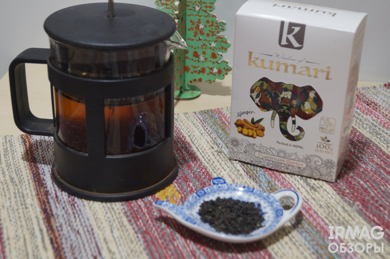 Обзор на чёрный листовой чай Kumari Nepal Platinum Collection Имбирь