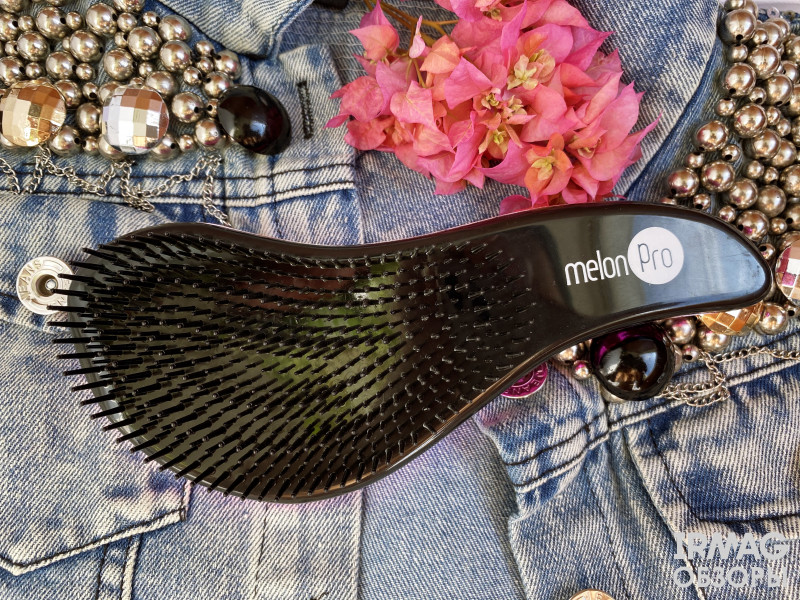 Щетка для волос и массажа Melon Pro Фуксия (18 см)