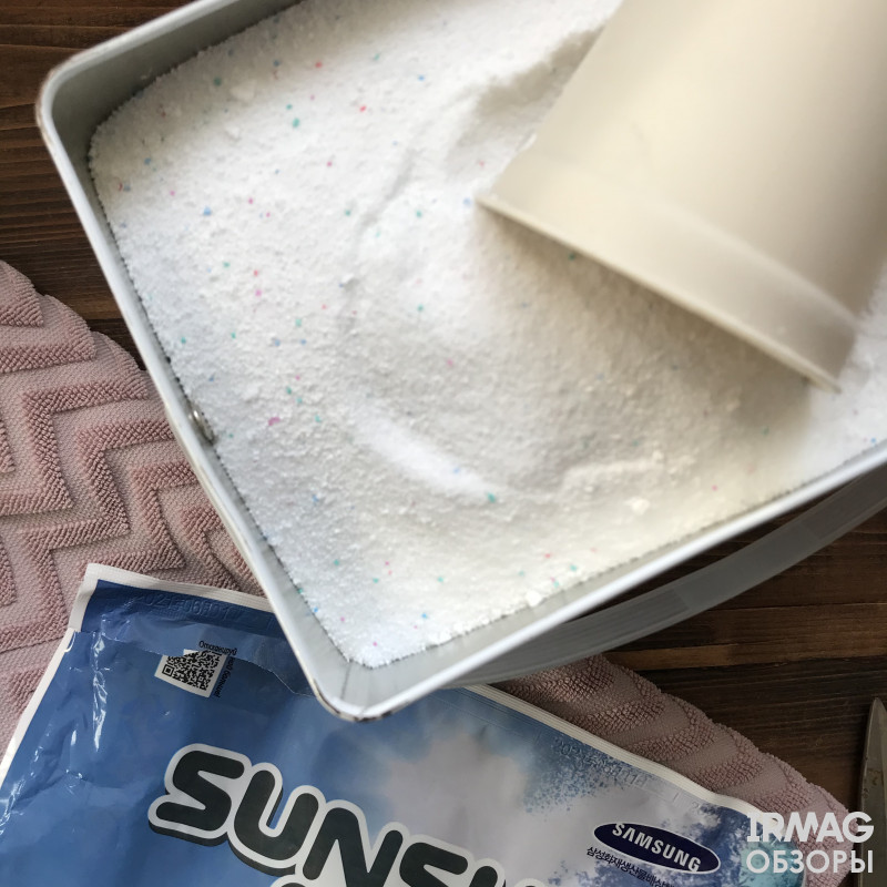 Обзор стирального порошка Sunsu Quality для цветного белья