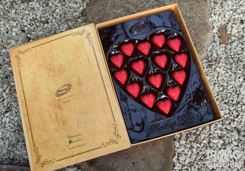 Обзор на набор шоколадных конфет Bind Весенняя коллекция Книга Любви