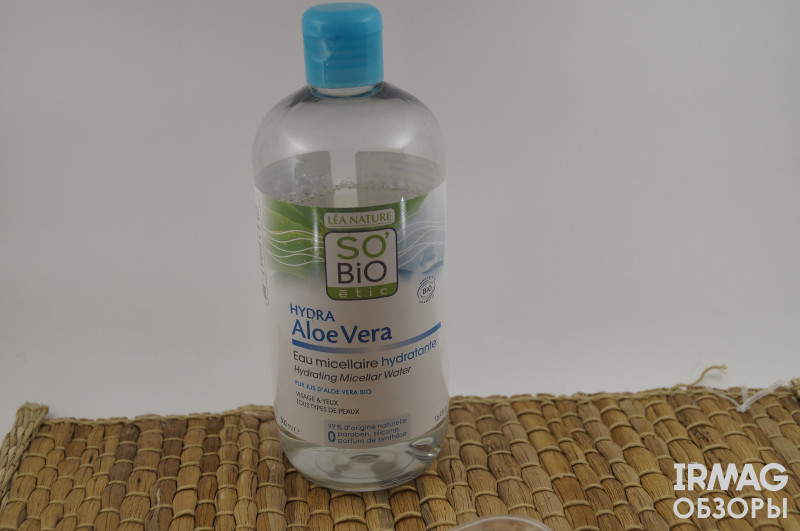 обзор на мицеллярную воду и крем-гель для очищения SO'BiO etic 3 в 1 с Алоэ Вера